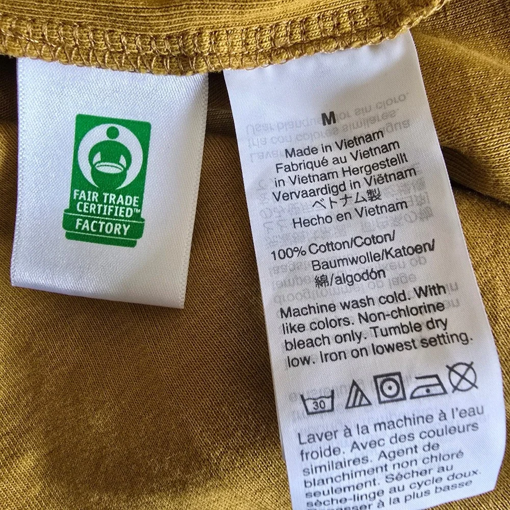 J.Crew Perfect Fit Short Sleeve T-Shirt Mustard‎ Yellow Cotton Knit Size Medium